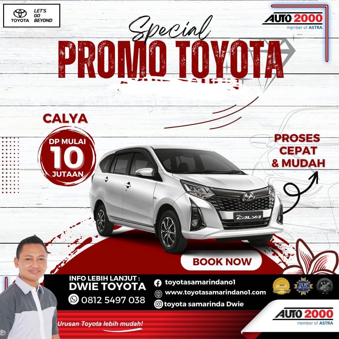 Promo Toyota Calya DP Mulai Dari 10 Jutaan