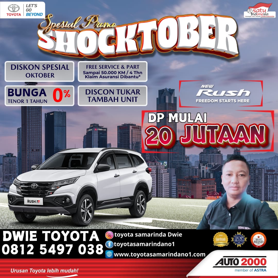 Promo Toyota Rush DP mulai 20jt