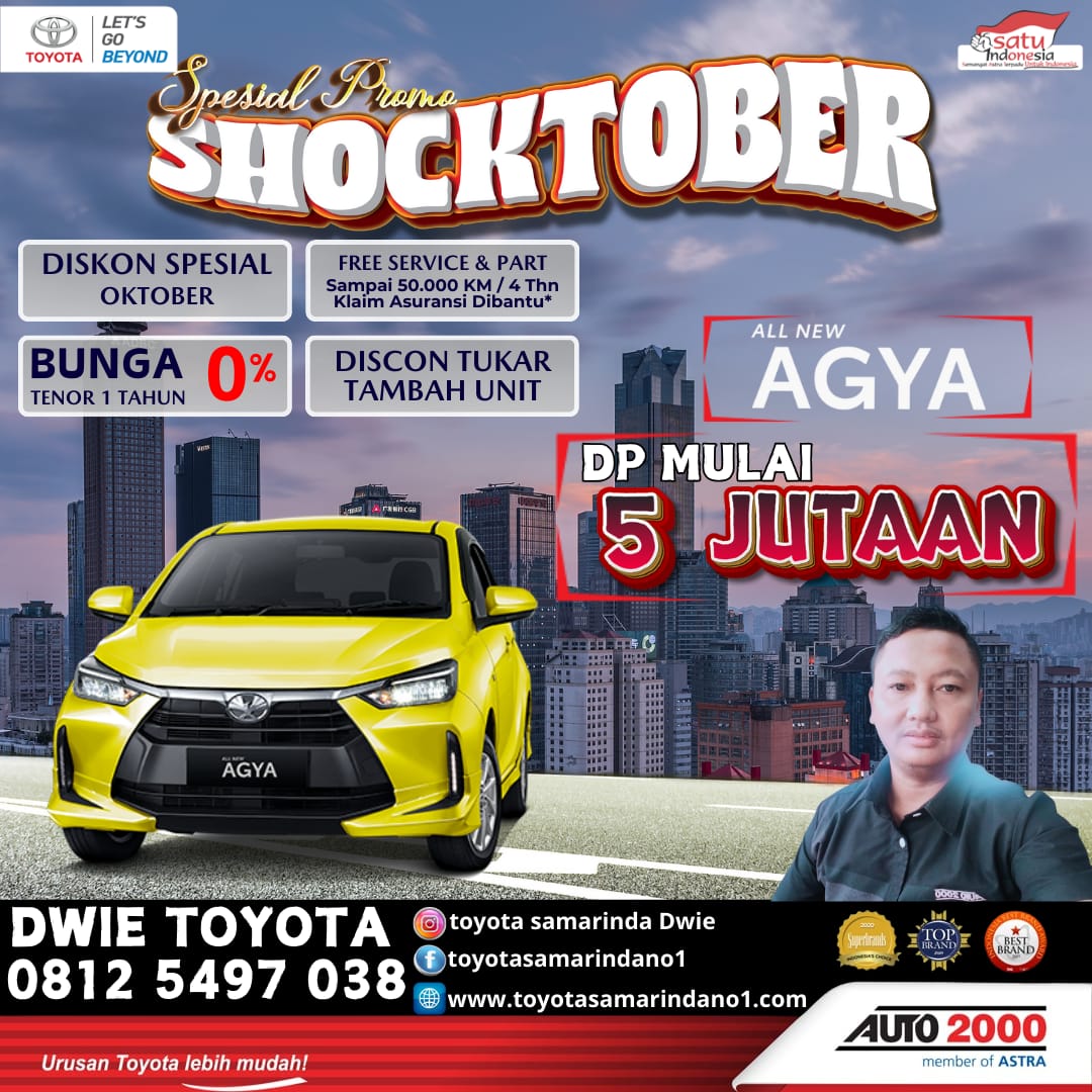 Promo Toyota Agya DP mulai 5jt