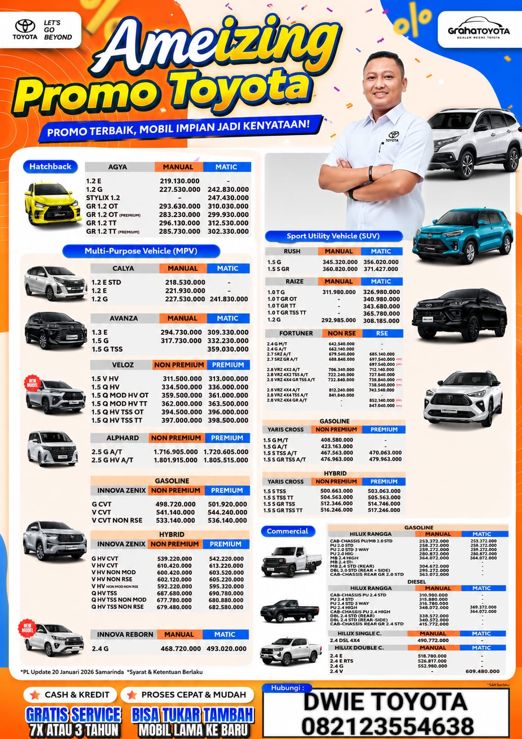 Pricelist Harga Toyota Samarinda Mei 2026