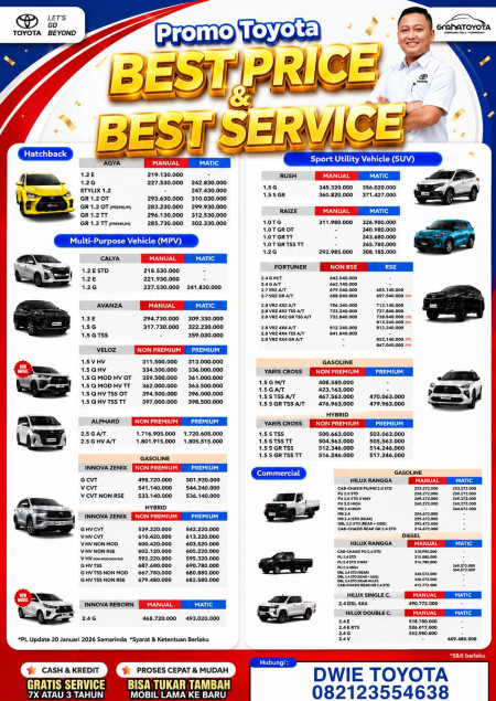 HARGA TOYOTA SAMARINDA Terbaru 2026
