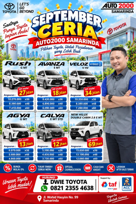 BIG Promo Toyota Samarinda September 2026 - Promo Toyota Samarinda 2026