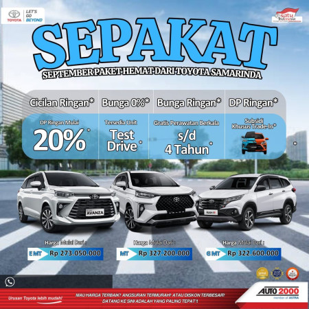 SEPakat - September Paket Hemat dari Toyota Samarinda